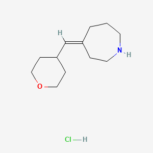 molecular formula C12H22ClNO B1531766 (4Z)-4-[(oxan-4-yl)methylidene]azepane hydrochloride CAS No. 2098156-26-2