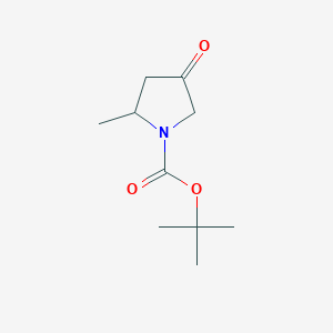 molecular formula C10H17NO3 B153178 tert-Butyl 2-methyl-4-oxopyrrolidine-1-carboxylate CAS No. 362706-25-0