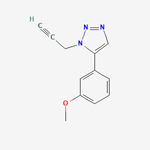 molecular formula C12H11N3O B1531794 5-(3-methoxyphenyl)-1-(prop-2-yn-1-yl)-1H-1,2,3-triazole CAS No. 2098008-69-4