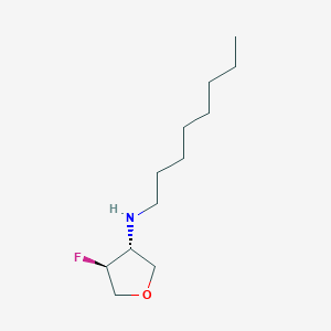 molecular formula C12H24FNO B1531796 (3R,4S)-4-fluoro-N-octyloxolan-3-amine CAS No. 2166178-43-2