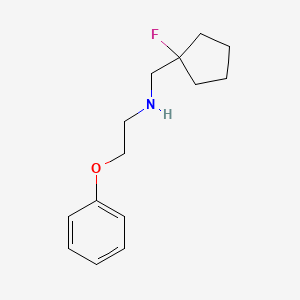 molecular formula C14H20FNO B1531798 [(1-Fluorocyclopentyl)methyl](2-phenoxyethyl)amine CAS No. 2098033-92-0