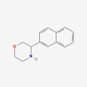 molecular formula C14H15NO B15317993 3-(Naphthalen-2-yl)morpholine 