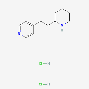 molecular formula C12H20Cl2N2 B1531803 4-[2-(Piperidin-2-yl)ethyl]pyridine dihydrochloride CAS No. 2098093-42-4