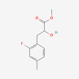 molecular formula C11H13FO3 B15318035 Methyl 3-(2-fluoro-4-methylphenyl)-2-hydroxypropanoate 