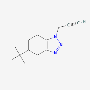 molecular formula C13H19N3 B1531808 5-tert-butyl-1-(prop-2-yn-1-yl)-4,5,6,7-tetrahydro-1H-1,2,3-benzotriazole CAS No. 2098032-87-0