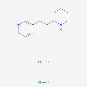 molecular formula C12H20Cl2N2 B1531809 3-[2-(Piperidin-2-yl)ethyl]pyridine dihydrochloride CAS No. 2098093-34-4