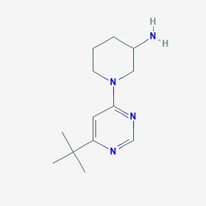 molecular formula C13H22N4 B1531818 1-(6-Tert-butylpyrimidin-4-yl)piperidin-3-amine CAS No. 2097952-77-5