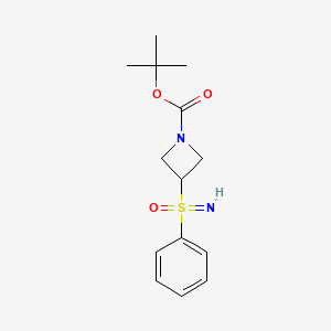 molecular formula C14H20N2O3S B15318233 Tert-butyl3-(phenylimino-lambda6-sulfanyl)azetidine-1-carboxylate 