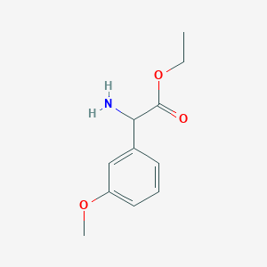 molecular formula C11H15NO3 B15318238 Ethyl 2-amino-2-(3-methoxyphenyl)acetate 