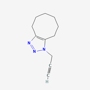 molecular formula C11H15N3 B1531825 1-(prop-2-yn-1-yl)-1H,4H,5H,6H,7H,8H,9H-cycloocta[d][1,2,3]triazole CAS No. 2047363-86-8