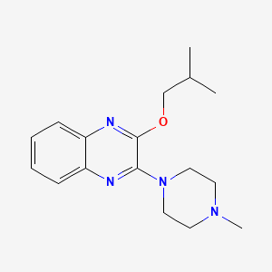 molecular formula C17H24N4O B15318293 2-(4-Methylpiperazin-1-yl)-3-(2-methylpropoxy)quinoxaline CAS No. 883951-97-1