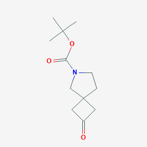 molecular formula C12H19NO3 B153183 Tert-butyl 2-oxo-6-azaspiro[3.4]octane-6-carboxylate CAS No. 203661-71-6
