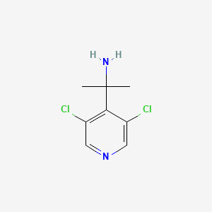molecular formula C8H10Cl2N2 B15318335 2-(3,5-Dichloropyridin-4-yl)propan-2-amine 