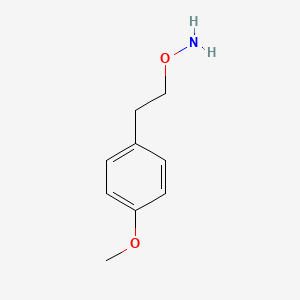 molecular formula C9H13NO2 B15318396 O-[2-(4-Methoxyphenyl)ethyl]hydroxylamine CAS No. 863991-01-9