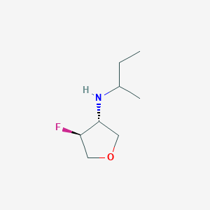 (3R,4S)-N-(butan-2-yl)-4-fluorooxolan-3-amine