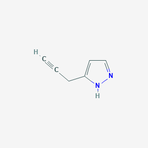 molecular formula C6H6N2 B15318498 3-(2-propyn-1-yl)-1H-Pyrazole 