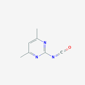 molecular formula C7H7N3O B153185 2-Isocyanato-4,6-dimethylpyrimidine CAS No. 134600-72-9