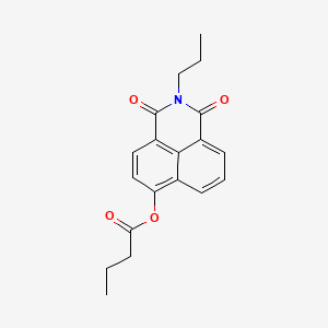 1,3-Dioxo-2-propyl-2,3-dihydro-1H-benzo[de]isoquinolin-6-yl butyrate