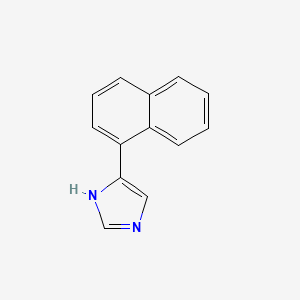 molecular formula C13H10N2 B15318541 4-(naphthalen-1-yl)-1H-imidazole 