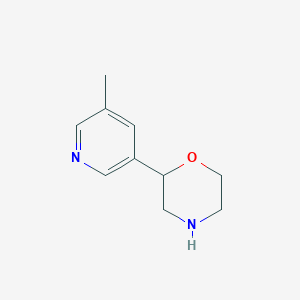 molecular formula C10H14N2O B15318544 2-(5-Methylpyridin-3-yl)morpholine 