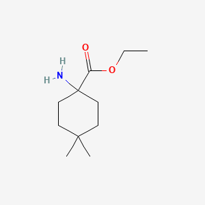 molecular formula C11H21NO2 B15318547 Ethyl 1-amino-4,4-dimethylcyclohexane-1-carboxylate 