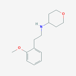 N-[2-(2-methoxyphenyl)ethyl]oxan-4-amine