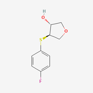 (3R,4R)-4-[(4-fluorophenyl)sulfanyl]oxolan-3-ol