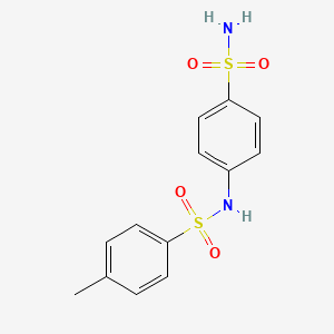 molecular formula C13H14N2O4S2 B15318648 Benzenesulfonamide, N-[4-(aminosulfonyl)phenyl]-4-methyl- CAS No. 92386-68-0