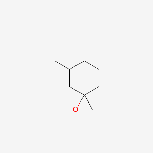 molecular formula C9H16O B15318662 5-Ethyl-1-oxaspiro[2.5]octane 