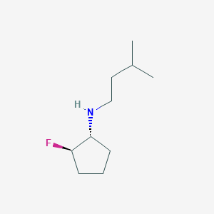 molecular formula C10H20FN B1531873 (1R,2R)-2-fluoro-N-(3-methylbutyl)cyclopentan-1-amine CAS No. 2165606-33-5
