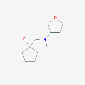 N-[(1-fluorocyclopentyl)methyl]oxolan-3-amine