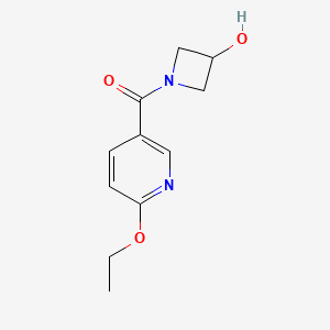 molecular formula C11H14N2O3 B1531878 (6-Ethoxypyridin-3-yl)(3-hydroxyazetidin-1-yl)methanone CAS No. 2069886-62-8