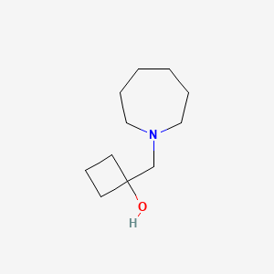 molecular formula C11H21NO B1531888 1-[(Azepan-1-yl)methyl]cyclobutan-1-ol CAS No. 1592256-18-2