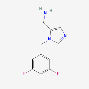 molecular formula C11H11F2N3 B1531895 (1-(3,5-difluorobenzyl)-1H-imidazol-5-yl)methanamine CAS No. 2092439-89-7