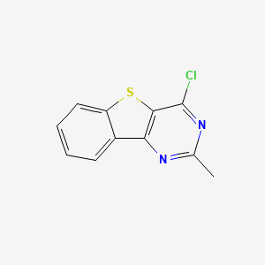 molecular formula C11H7ClN2S B1531896 4-Chloro-2-methylbenzo[4,5]thieno[3,2-d]pyrimidine CAS No. 16290-75-8