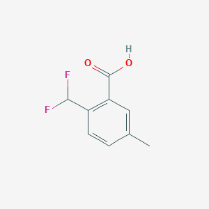 molecular formula C9H8F2O2 B15318979 2-(Difluoromethyl)-5-methylbenzoic acid 