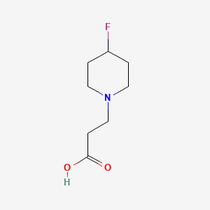 molecular formula C8H14FNO2 B1531899 3-(4-Fluoropiperidin-1-yl)propanoic acid CAS No. 1236009-05-4