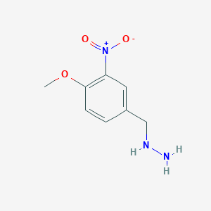 molecular formula C8H11N3O3 B15319025 (4-Methoxy-3-nitrobenzyl)hydrazine 