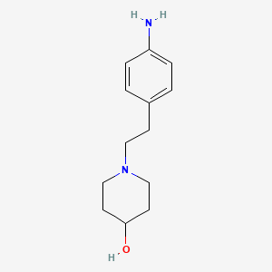 molecular formula C13H20N2O B1531909 1-[2-(4-Aminophenyl)ethyl]piperidin-4-ol CAS No. 925921-12-6