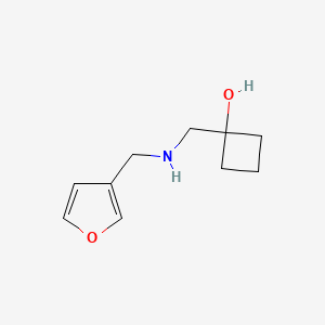molecular formula C10H15NO2 B1531912 1-({[(Furan-3-yl)methyl]amino}methyl)cyclobutan-1-ol CAS No. 1602164-23-7
