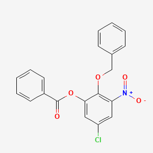 molecular formula C20H14ClNO5 B1531920 2-(Benzyloxy)-5-chloro-3-nitrophenyl benzoate CAS No. 891497-54-4