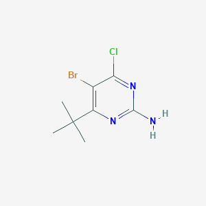 B1531933 5-Bromo-4-(tert-butyl)-6-chloropyrimidin-2-amine CAS No. 1894552-79-4