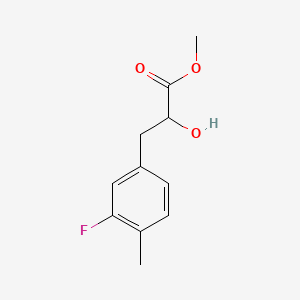 molecular formula C11H13FO3 B15319346 Methyl 3-(3-fluoro-4-methylphenyl)-2-hydroxypropanoate 