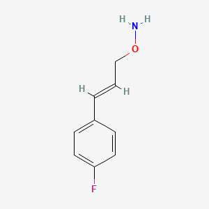 molecular formula C9H10FNO B15319377 O-[3-(4-Fluorophenyl)prop-2-EN-1-YL]hydroxylamine 