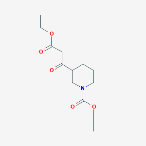 molecular formula C15H25NO5 B153194 Tert-butyl 3-(3-ethoxy-3-oxopropanoyl)piperidine-1-carboxylate CAS No. 877173-80-3