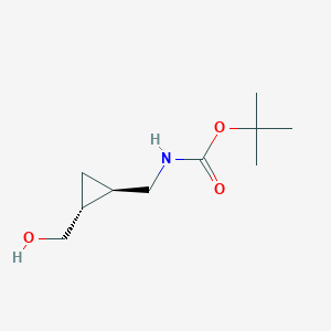 molecular formula C10H19NO3 B15319428 Tert-butyl (((1R,2R)-2-(hydroxymethyl)cyclopropyl)methyl)carbamate 