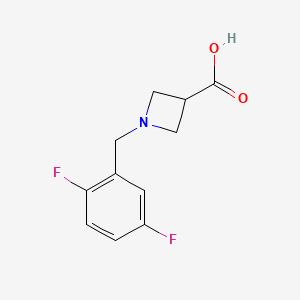 molecular formula C11H11F2NO2 B1531944 1-[(2,5-Difluorophenyl)methyl]azetidine-3-carboxylic acid CAS No. 1339688-61-7