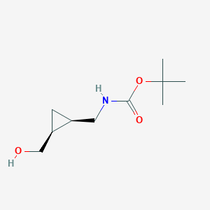 molecular formula C10H19NO3 B15319505 Tert-butyl (((1R,2S)-2-(hydroxymethyl)cyclopropyl)methyl)carbamate 