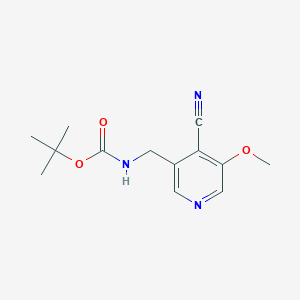 molecular formula C13H17N3O3 B1531952 Tert-butyl (4-cyano-5-methoxypyridin-3-YL)-methylcarbamate CAS No. 1142191-86-3