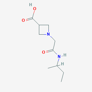 1-{[(Butan-2-yl)carbamoyl]methyl}azetidine-3-carboxylic acid